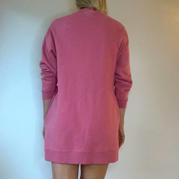 SUPERDRY | PINK LONG SLEEVE TURTLENECK SWEATSHIRT DRESS - Picture 7 of 7